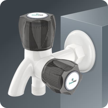 Two Way Bib Cook With Flange