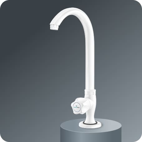 Swan Cock (Long Spout) With Flange