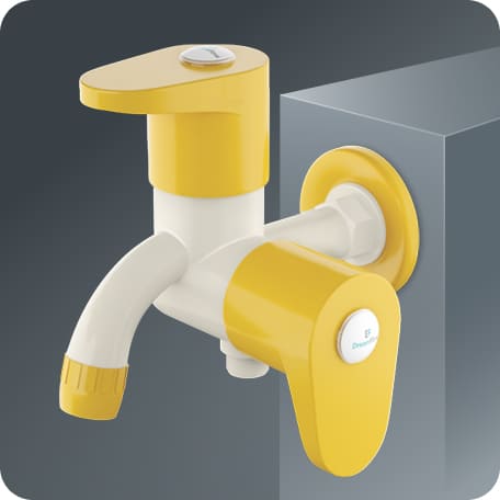 Two Way Bib Cock With Flange