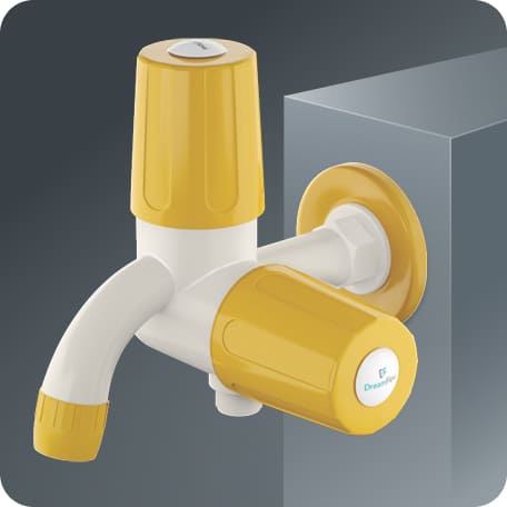 Two Way Bib Cock With Flange