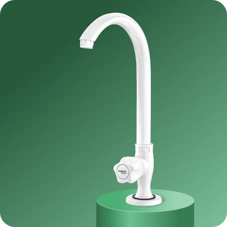 Swan Cock (Long Spout) With Flange