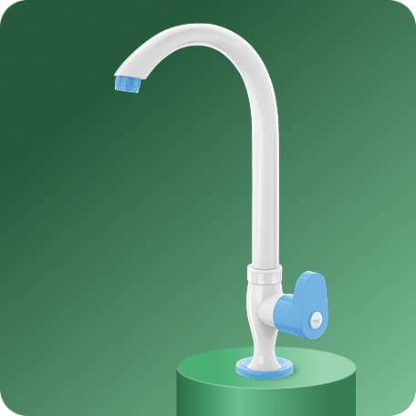 Swan Cock (Long Spout) With Flange