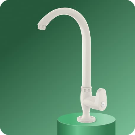 Swan Cock (Long Spout) With Flange