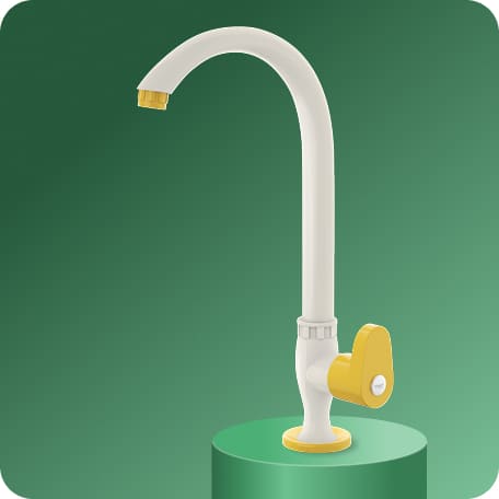 Swan Cock (Long Spout) With Flange