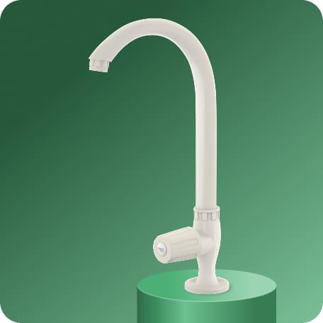 Swan Cock (Long Spout) With Flange