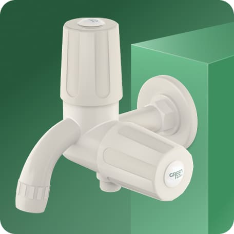 Two Way Bib Cock With Flange