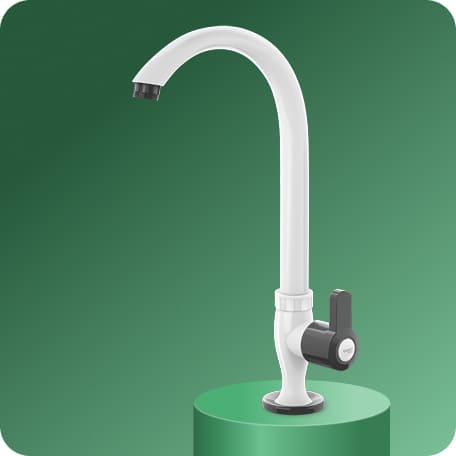 Swan Cock (Long Spout) With Flange