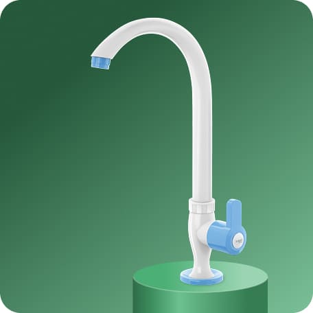 Swan Cock (Long Spout) With Flange