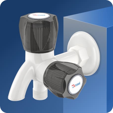 Two Way Bib Cook With Flange