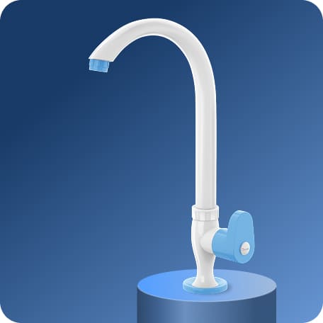 Swan Cock (Long Spout) With Flange