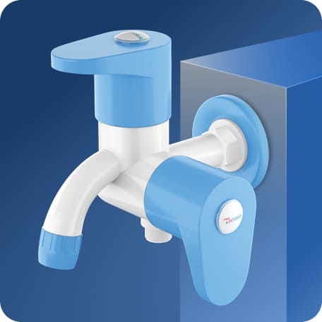 Two Way Bib Cock With Flange