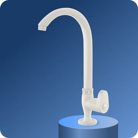 Swan Cock (Long Spout) With Flange