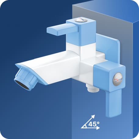 Two Way Bib Cock With Flange