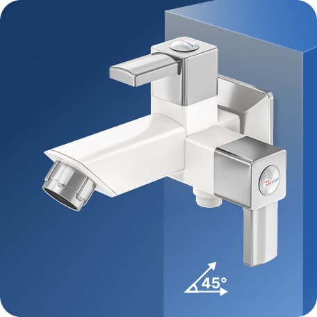 Two Way Bib Cock With Flange