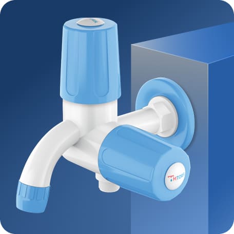 Two Way Bib Cock With Flange