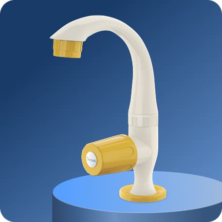 Swan Cock (Short Spout) With Flange