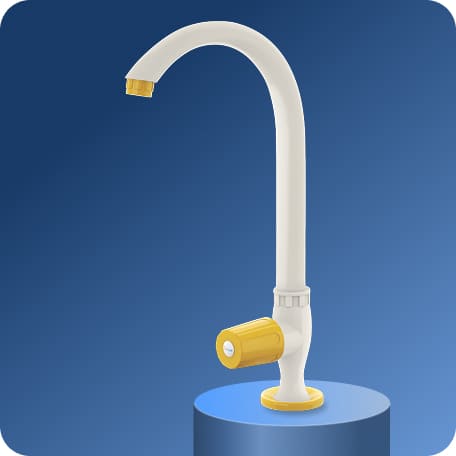 Swan Cock (Long Spout) With Flange